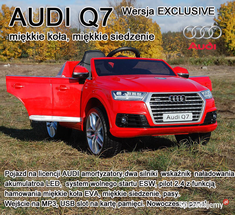 BAWIBUS Auto samochód na akumulator AUDI Q7 Pojazdy elektryczne i spalinowe Myszków