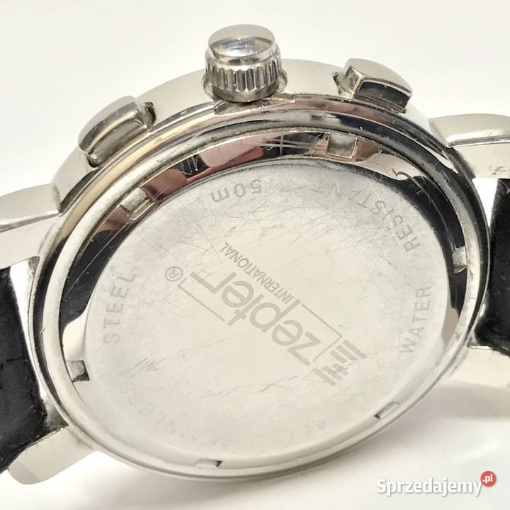 Zepter International Chronograph czerwony męski Męskie Męskie mazowieckie