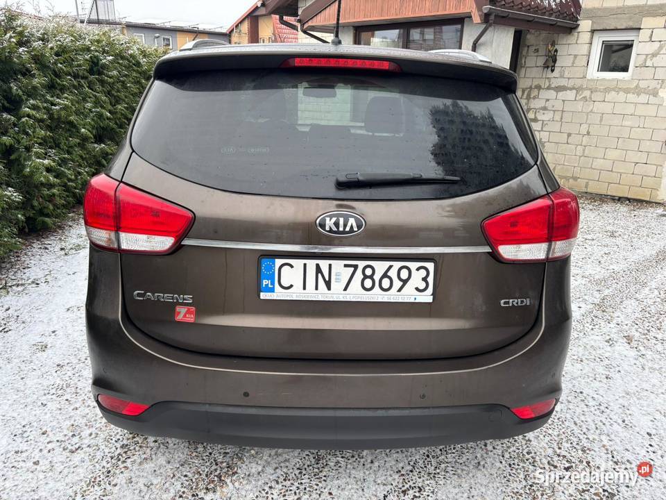 Kia Carens 17 CRDI 135 2015r Bezwypadkowy kujawsko-pomorskie Gniewkowo