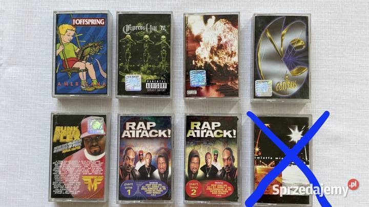 7 kaset MCThe OffspringCypress hillBusta Rhymes kaseta Lublin sprzedam