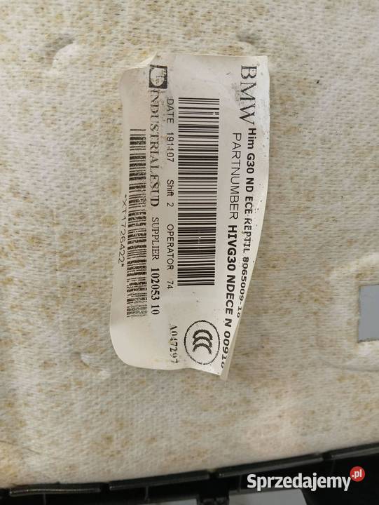 PODSUFITKA MPAKIET DO REGENERACJI G30 Bmw Seria