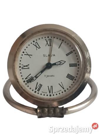 Zabytkowy budzik SLAVA ZSRR radziecki zegar Rzeszów
