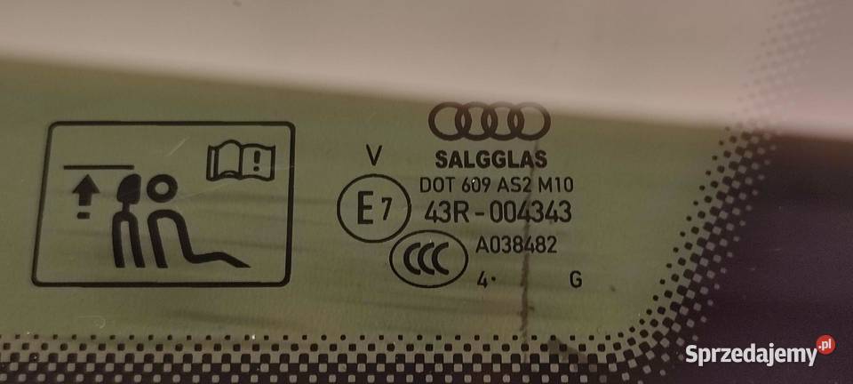 AUDI A6 C7 AVANT SZYBA KAROSERYJNA PRAWY TYŁ