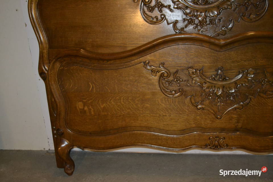 łóżko ludwikowskie 150 dąb