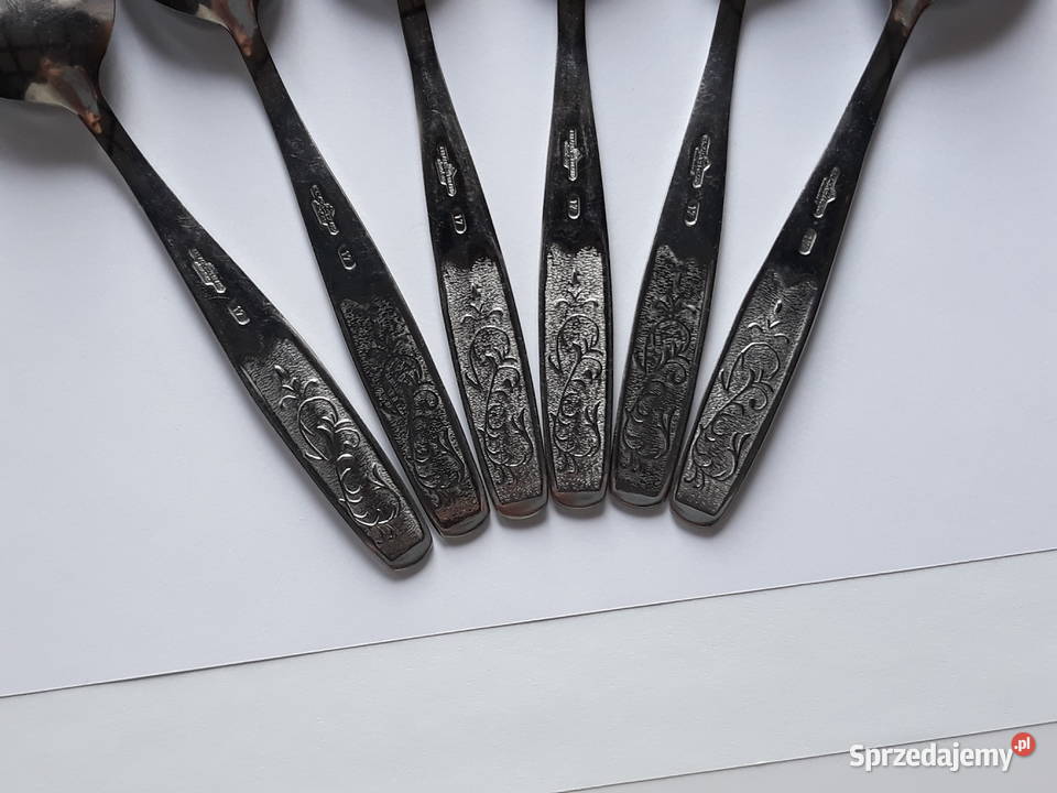 Łyżki obiadowe PNĄCZA Gerlach sztućce PRL Dąbrowa Górnicza