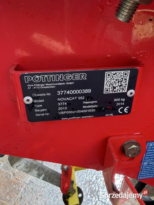 Kosiarka dyskowa Pottinger NovaCat 352 35 Krone nieuszkodzony mazowieckie Myszyniec