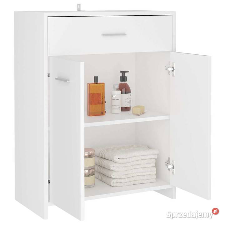 vidaXL Szafka łazienkowa biała 60x33x80