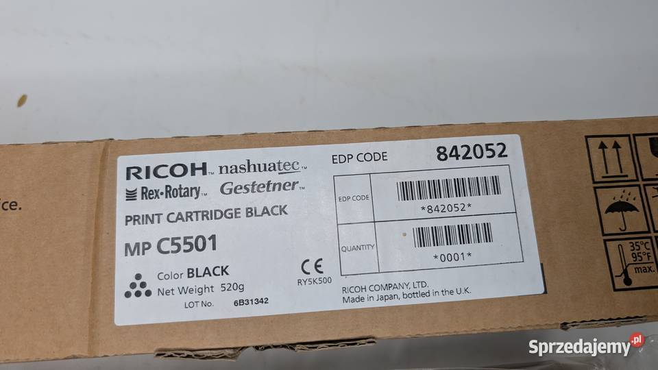 Ricoh oryginalny toner czarny 842052 C5501
