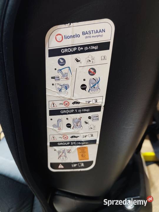 Fotelik samochodowy dziecięcy Lionel do 36 Krapkowice sprzedam