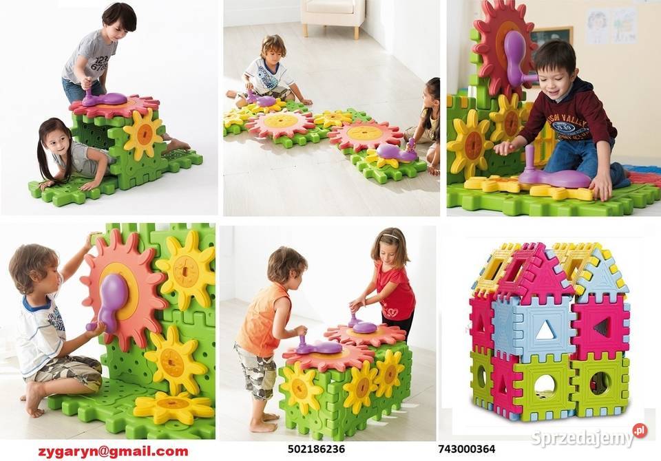 Klocki koła zębate 33sztuki Świdnica sprzedam