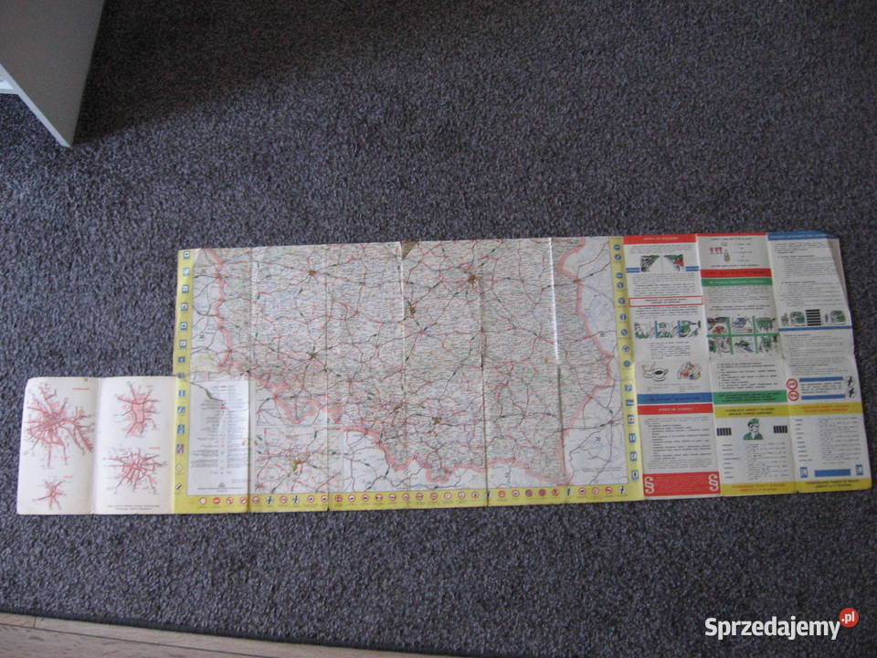Polonez Borewicz mapa 1979r klasyk PRL Gadgety motoryzacyjne Przemyśl