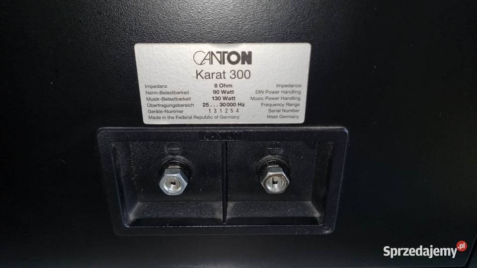 Kolumny monitory Canton Karat 300 2x130W 8ohm Warta sprzedam
