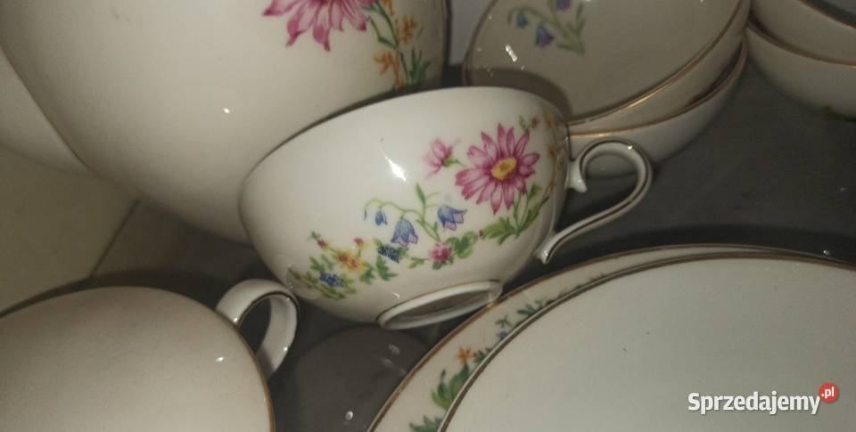 Filiżanka do herbaty z talerzykiem deserowym Gdańsk