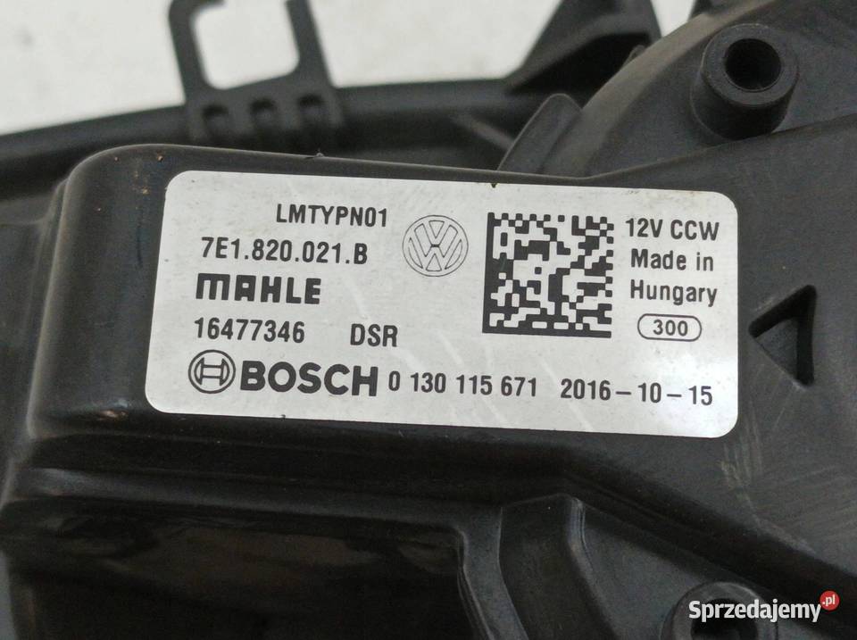 DMUCHAWA NAWIEWU REZYSTOR KPL 7E1820021B T6 osobowe
