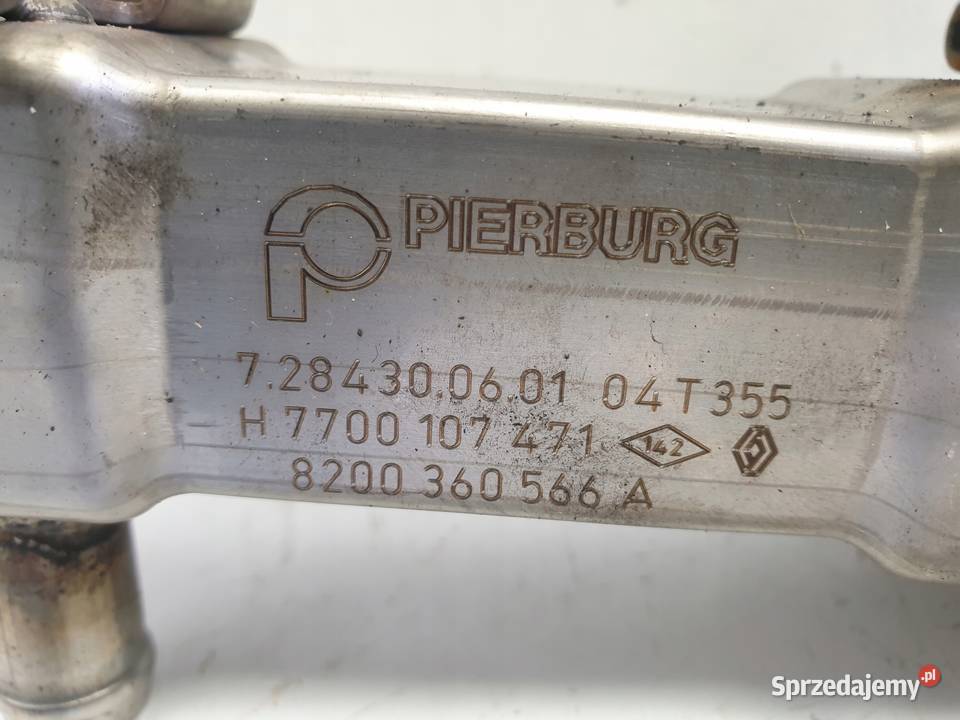 Renault Scenic II 19 DCI CHŁODNICA SPALIN EGR osobowe Chełm