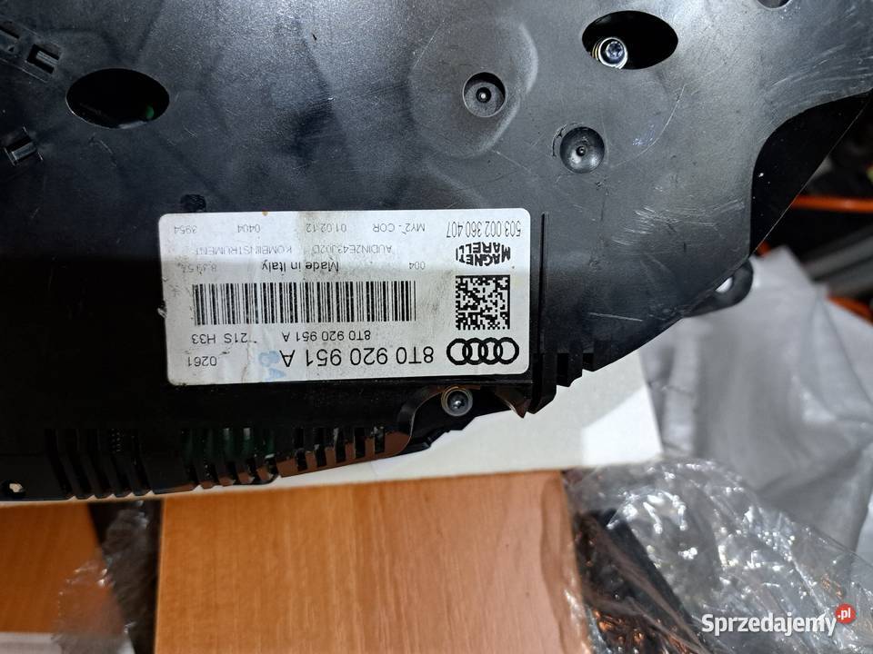Zegary audi a5 s5 8t0920980p 8t0920951a Wrocław