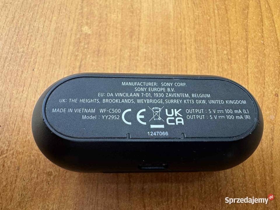 Słuchawki bezprzewodowe dokanałowe Sony WF C500 Elbląg
