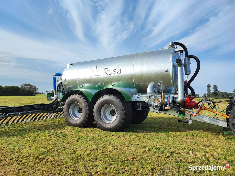 Wóz asenizacyjny ROSA 18R2 18000 litrów tandem Beczkowozy mazowieckie Goliaty
