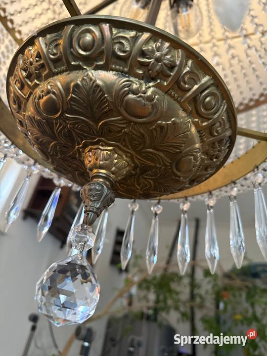 Ogromny kryształowy żyrandol tulipan 16080 Bystrzyca Kłodzka