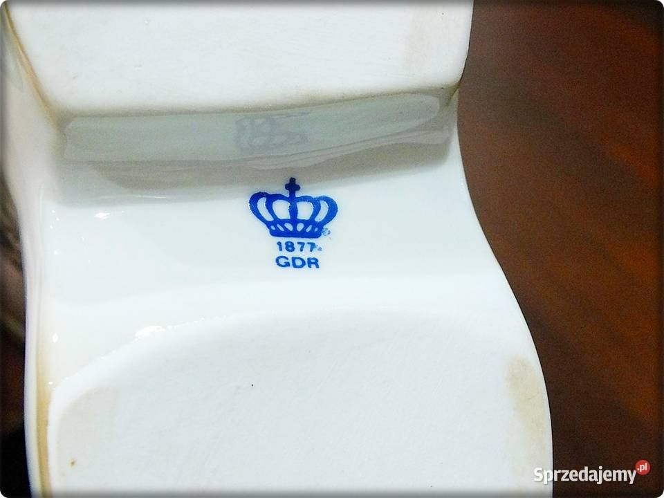 Kufel Bucik But Porcelana Sygnowana GDR lata Żary