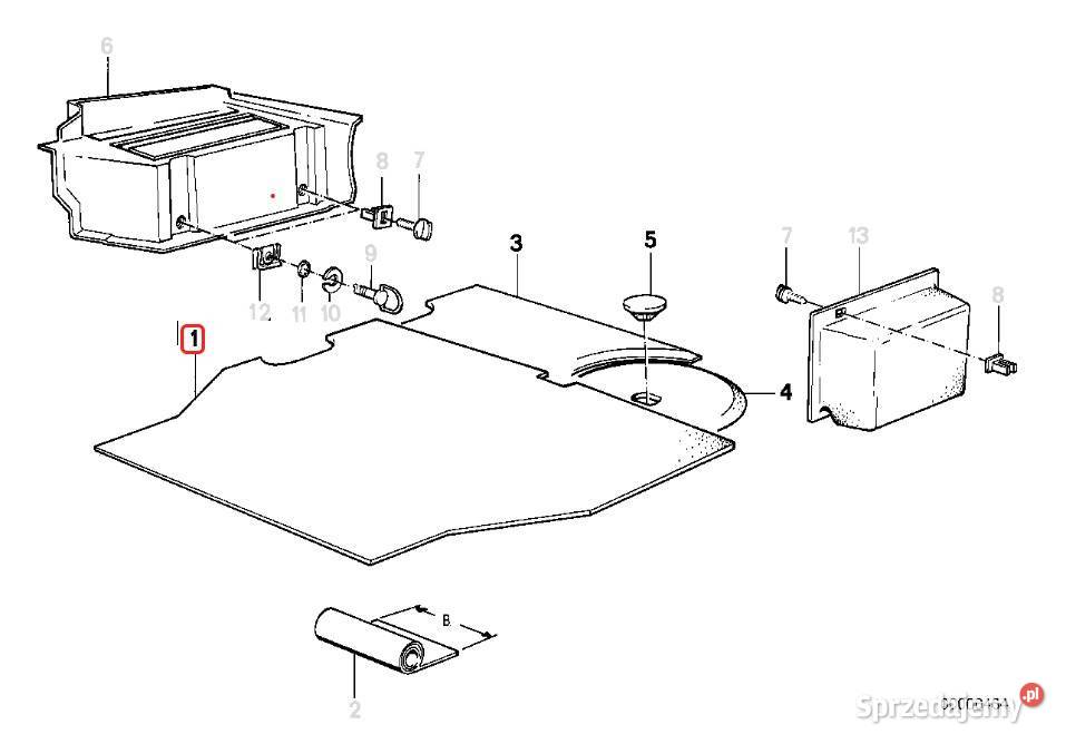 tapicerka bagażnika BMW E28 osobowe Bydgoszcz