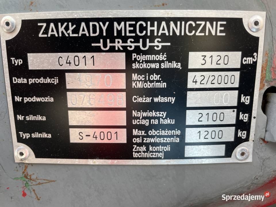 Ursus C4011ciagnik traktor rolniczy