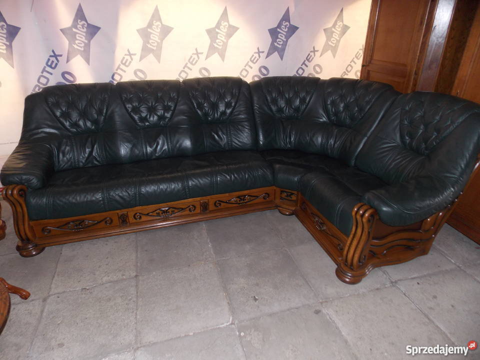 Narożnik ze skóry naturalnej