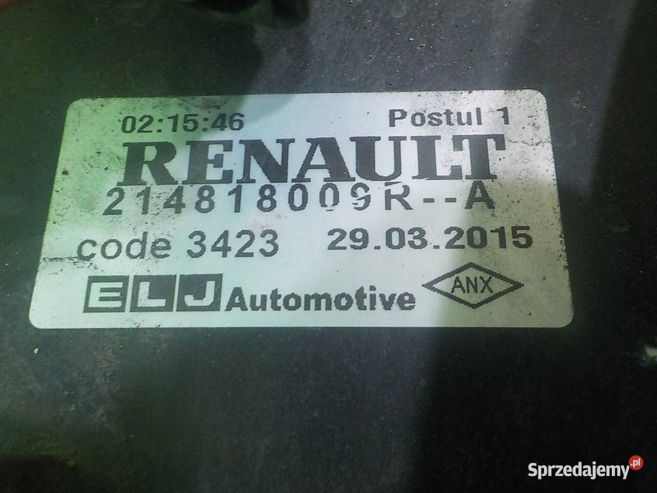 DACIA SANDERO II STEPWAY 09 B 15r 5D wentylator osobowe Wentylatory chłodnicy Suków