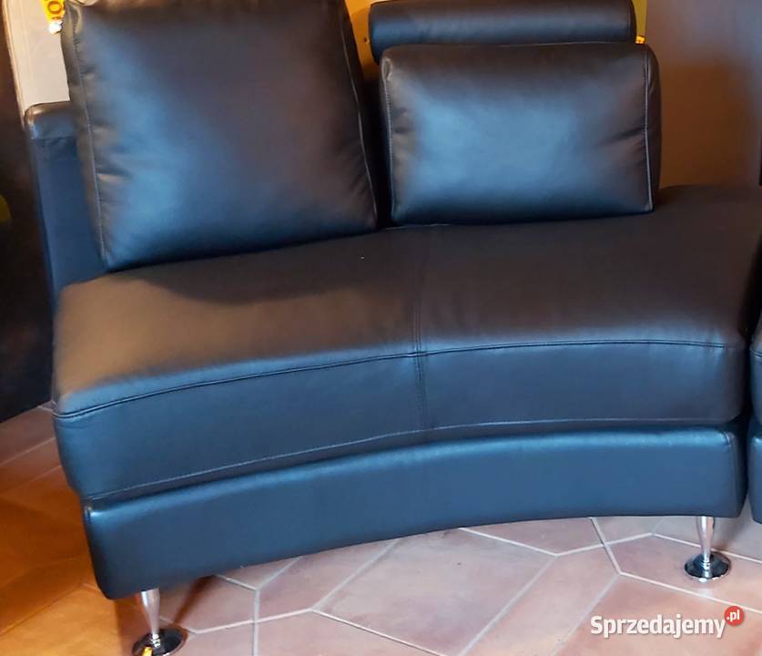 Sofa narożna skóra modułowa wyprzedaż ekspozycji Wrocław