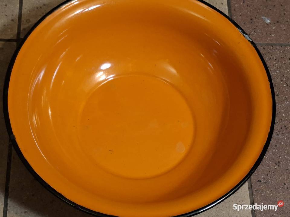 Miski emaliowana Silesia PRL śr 32
