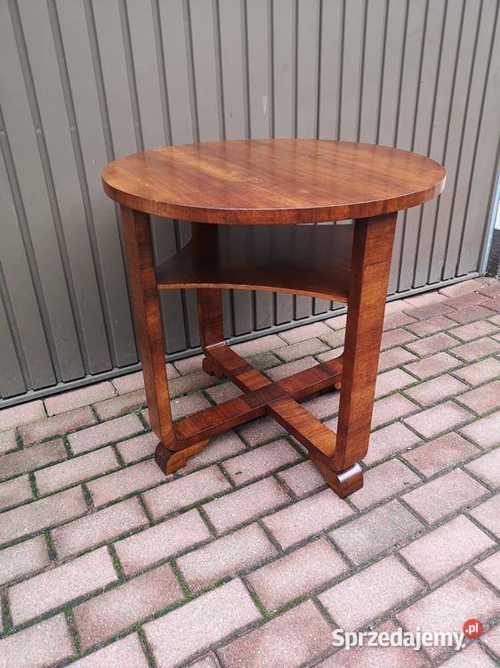 Stolik ArtDeco Unikat Orzech 70 Antyk Stary