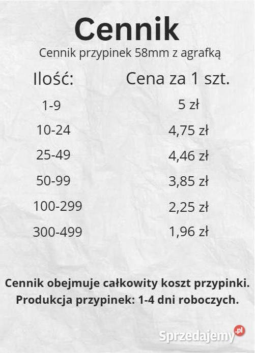 Przypinki reklamowe pamiątkowe na eventy Pajęczno