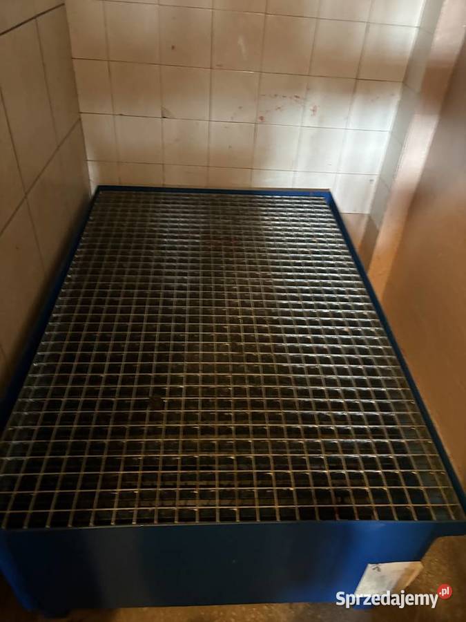 Stalowa wanna ociekowa na 2 beczki – zadbana, na sprzedaż