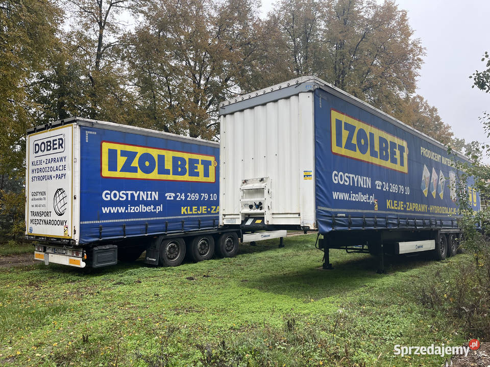 Wynajem Najem Naczepy Krone 2 Standard Firanka Burtowe i plandeki Ozorków