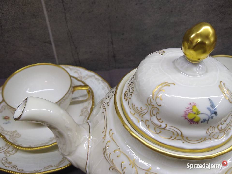 Serwis herbata Rosenthal SanssoucI Hoeroldt Porcelana i szkło Kalisz sprzedam