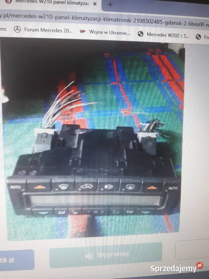 Mercedes W210 panel klimatyzacji klimatronik Gdańsk