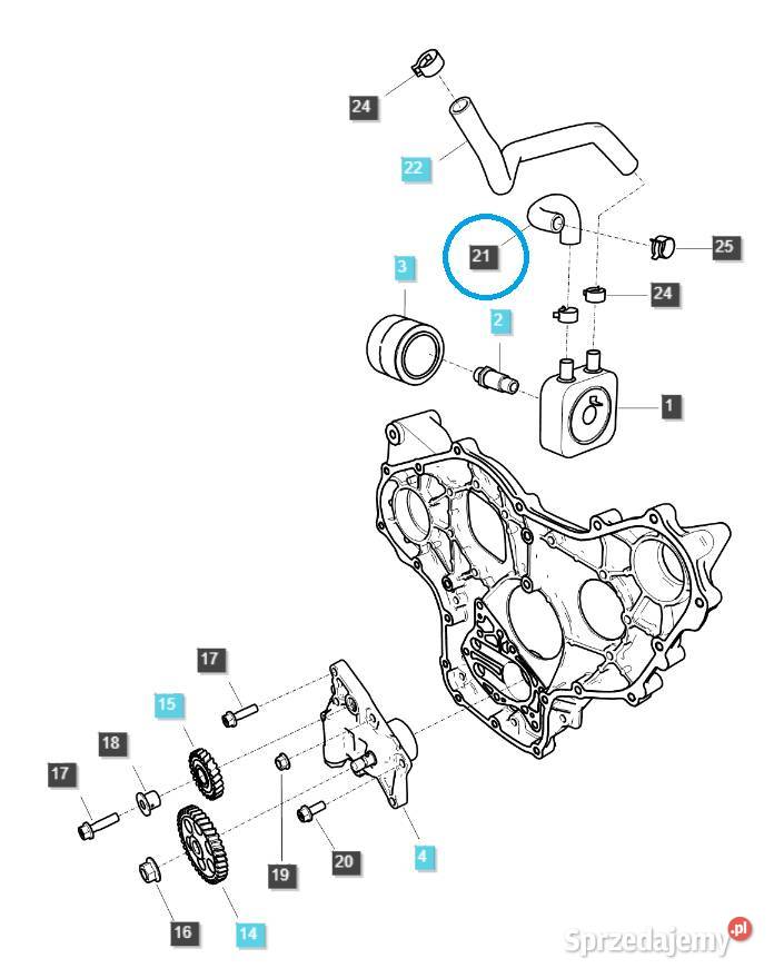 Wąż układu chłodzenia oleju EGQ135 LS Tractor Rolnictwo Tajęcina