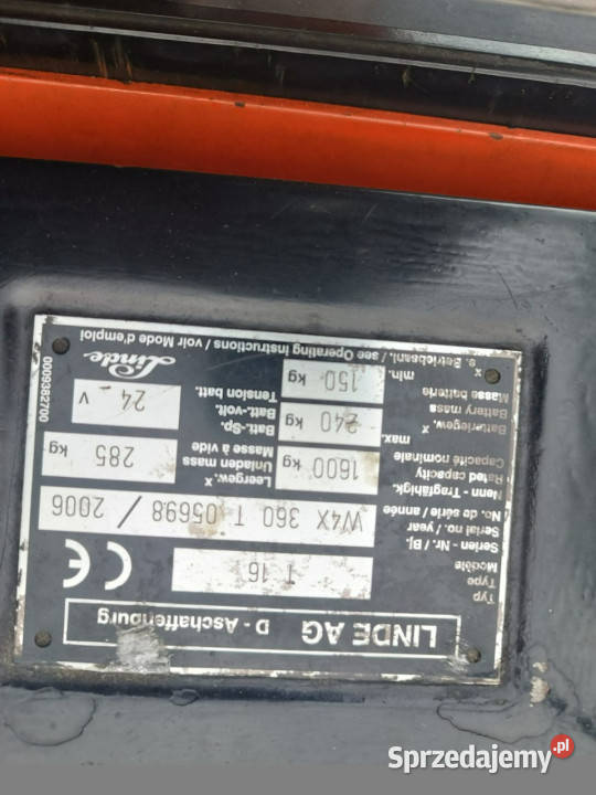 ręczny wózek paletowy Linde L14 i T16 Kilka Linde świętokrzyskie sprzedam