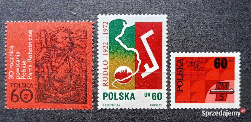 Znaczki polskie 1972 czyste sprzedam