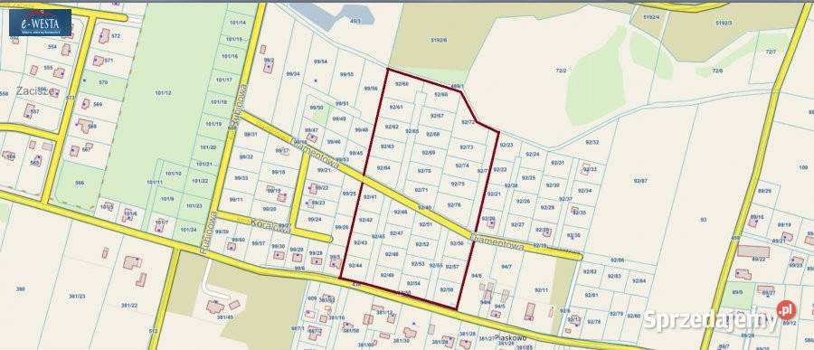 Działka Piaskowo 1001m2