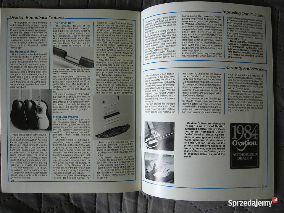 Ovation Information Brochure broszura Kępice