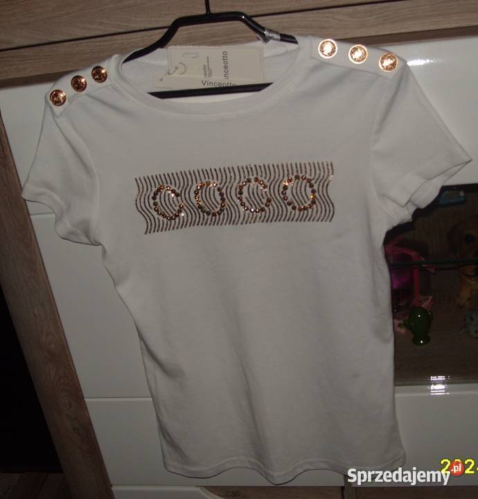 VINCEOTTO NOWA złote guziczki cekiny r SM