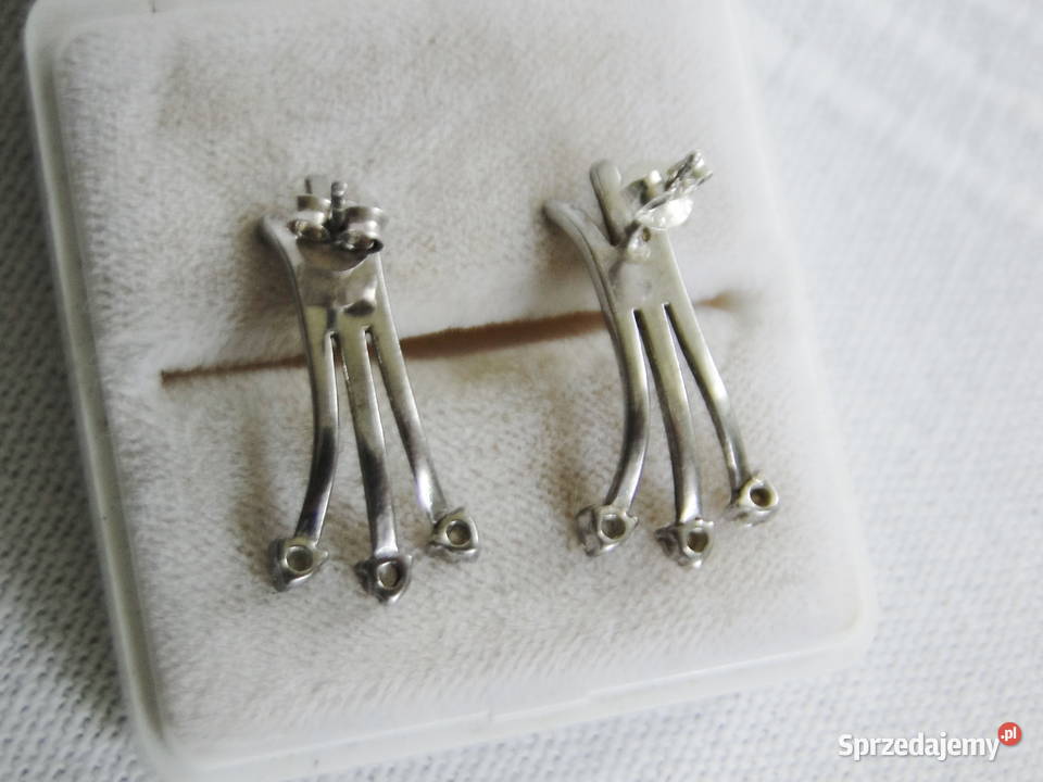 Eleganckie okazałe kolczyki srebro 925 Warszawa