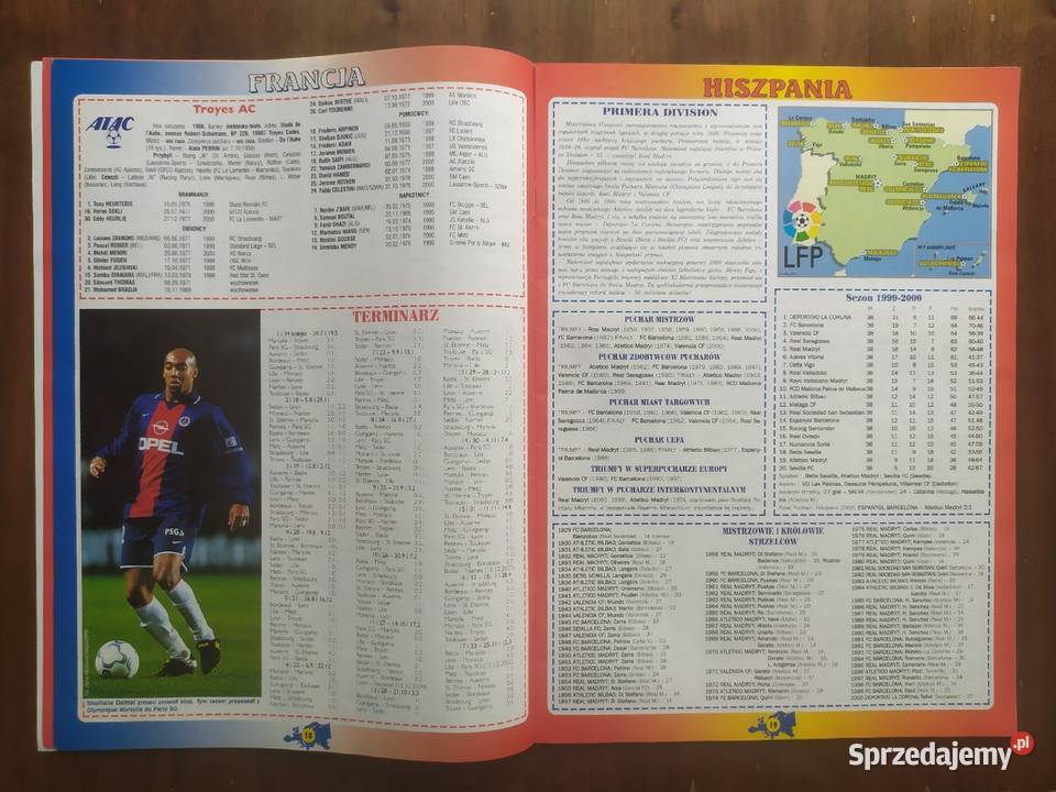 Skarb kibica ligi w Europie sezon 200001 łódzkie sprzedam