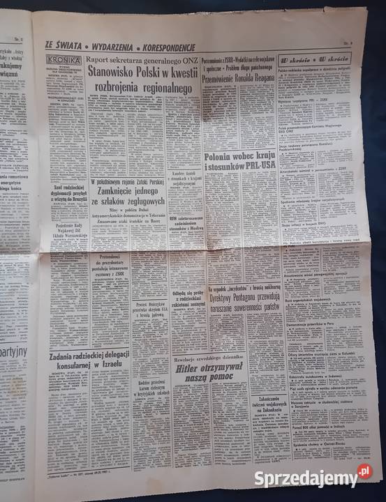 Trybuna Ludu Na 227 29 września 1987 r Koźminek sprzedam