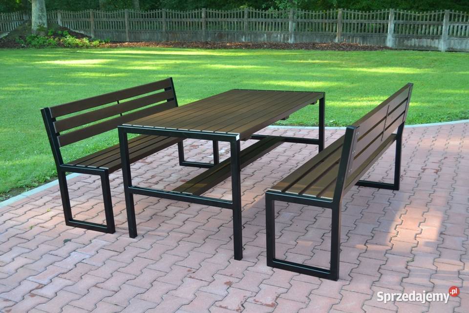 zestawy komplety ogrodowe stalowe meble stwórz metal Zalesie