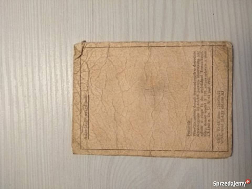 Dokumenty wsk kolekcjonerskie 125 1976r Wola Mokrzeska sprzedam