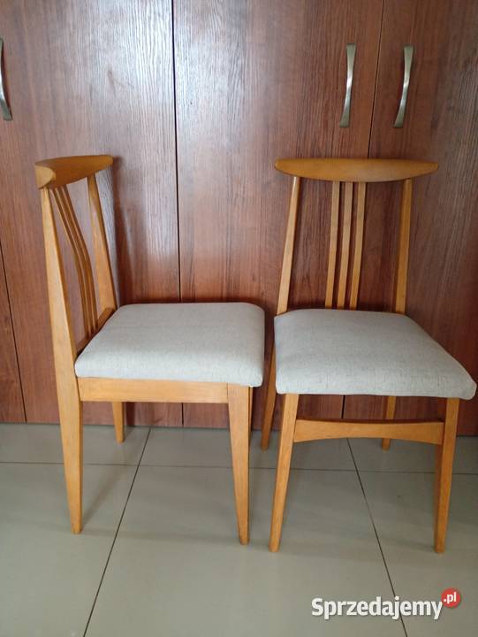 Krzesła bumerangZieliński PRL Ostrzeszów