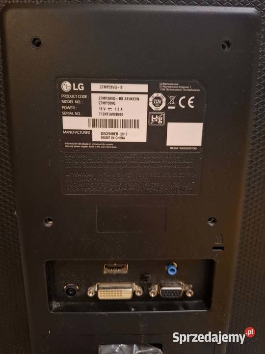 monitor telewizor lg ips led 27 tv 75hz małopolskie Kraków sprzedam