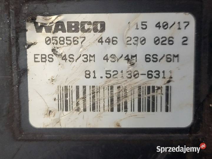 WABCO MAN 8152130 6311 Zawor Glowny Hamulca Zawichost